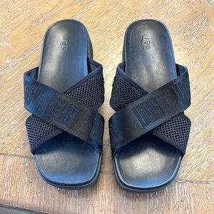 Black ugg sandals